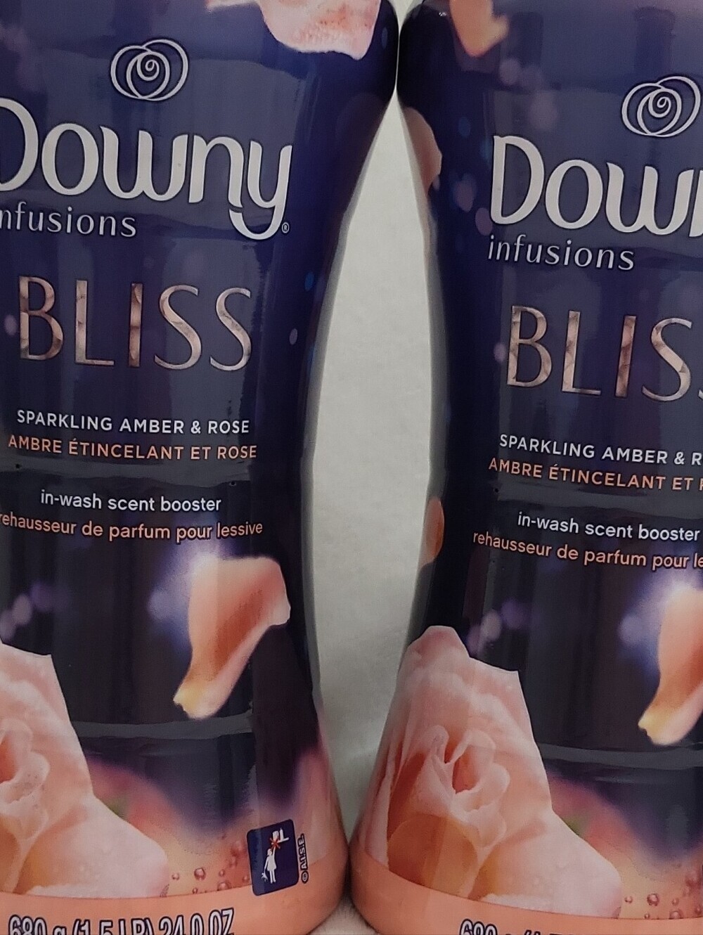 4 Downy Infusions Bliss In-Wash Scent Booster Beads Amber & Rose 24.0 oz - Picture 6 of 16